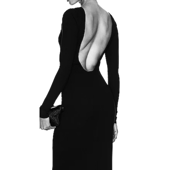 NWT Alexander Wang * Backless Draped Fully-Lined Mini New LBD! Chic black sheath